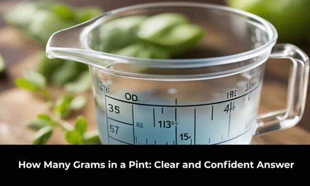 How Many Grams in a Pint: Clear and Confident Answer